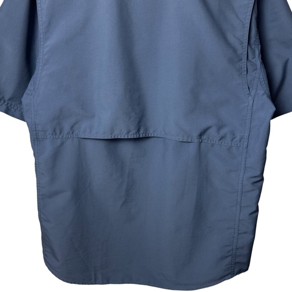 Duluth Trading Co. Blue Vented Fishing Outdoors Short Sleeve Utility Shirt M - Picture 7 of 10